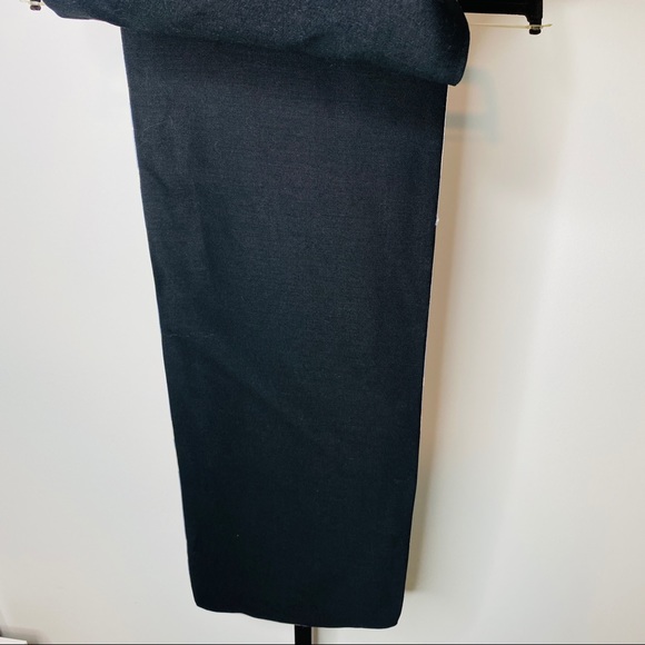 Vintage Blue & Gray Reversible Silk & Wool Scarf - Picture 9 of 13